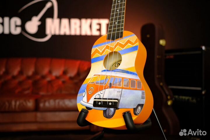 Укулеле Сопрано с рисунком (Комплект)