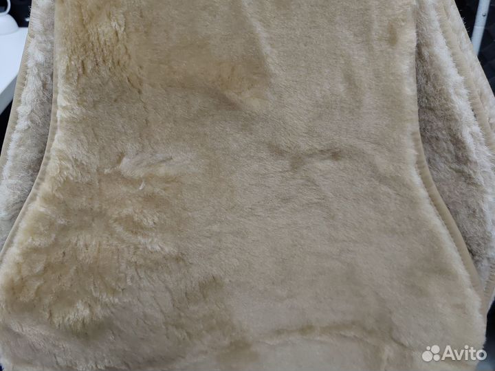 Меховые накидки из шерсти бежевые
