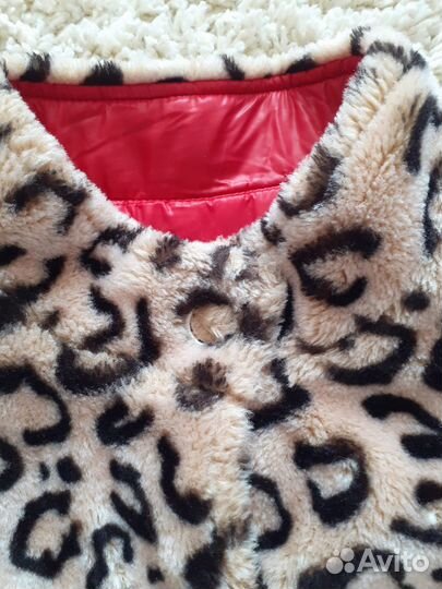 Куртка двухсторонняя для девочки демисезонная