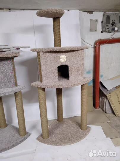 Когтеточки домики столбики для кошки Производство