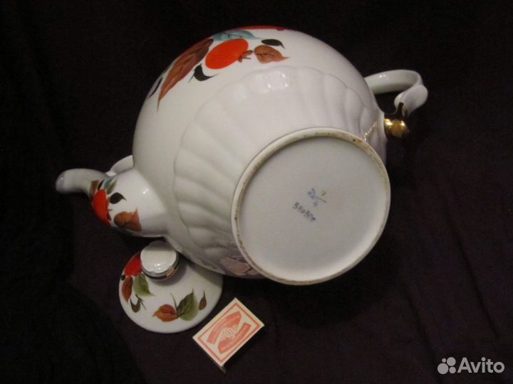 Большой доливной чайник, 4,25 л, фарфор, СССР