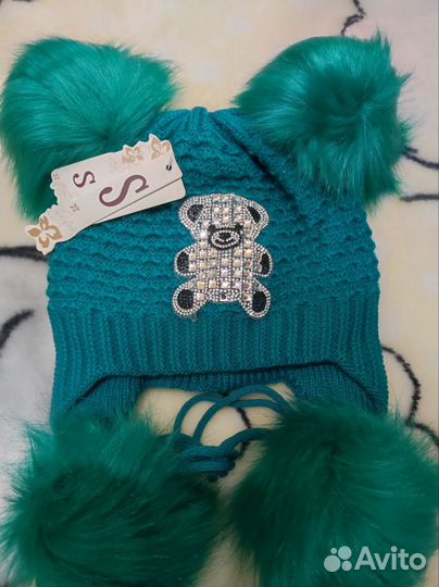 Шапка зимняя для девочки новая