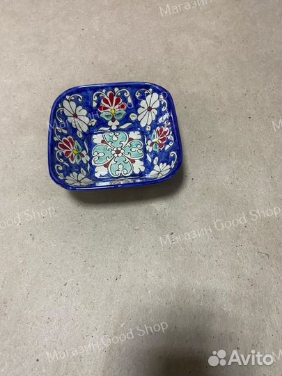 Салатница квадратная Риштанская Керамика