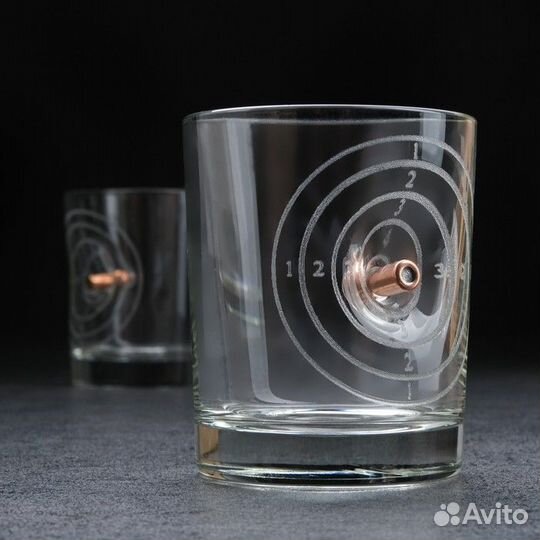 2 шт. Стакан 'Непробиваемый', с пулей, для виски