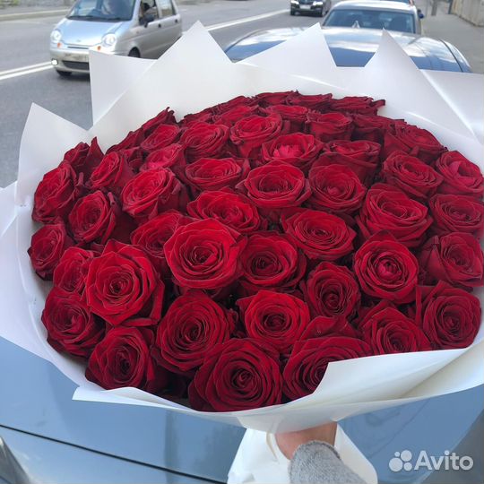 Розы Красные 101 51 35 25 Букет роз