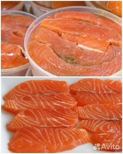 Рыба малосоленая (горбуша,кета, форель, семга )