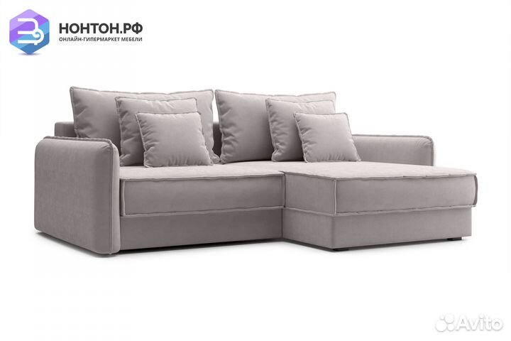 Диван угловой тик-так Антей бежевый