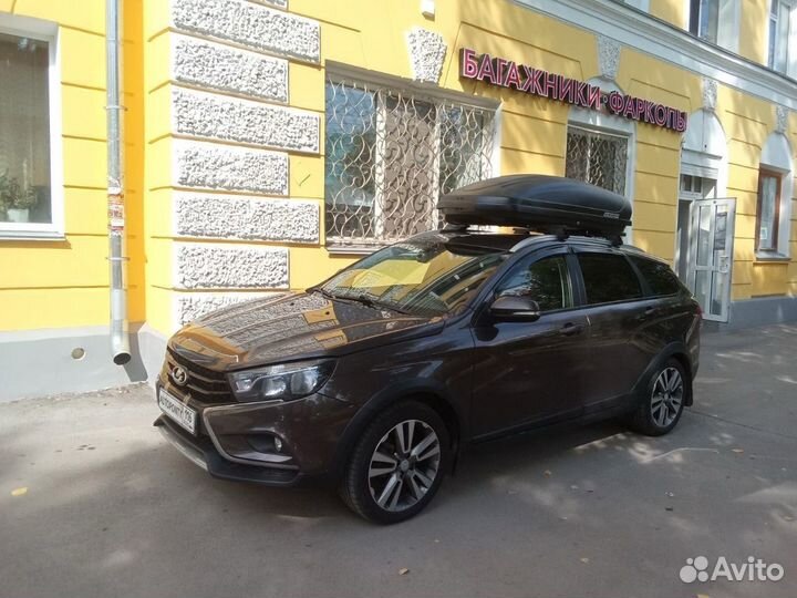 Автобокс Лада Веста св кросс Аэробокс 470л черный