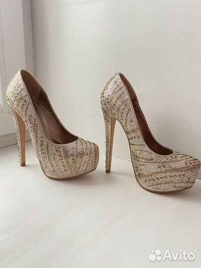 Туфли блестящие 37