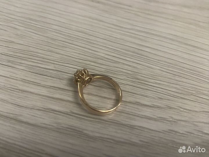 Кольцо эпл даймондс малинка с бриллиантами