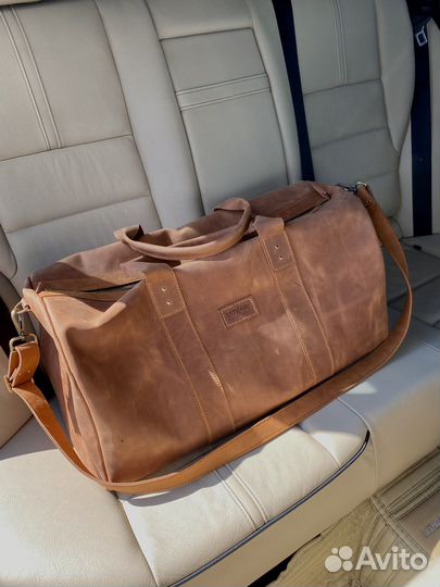 Дорожная сумка из натуральной кожи