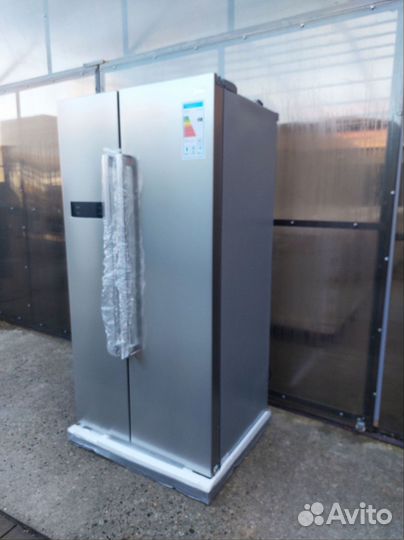 Холодильник side-by-side Midea (серебро)