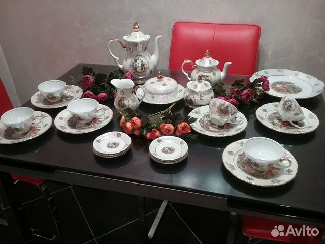 Чайный сервиз Мадонна,фарфор оригинал, новый, ГДР