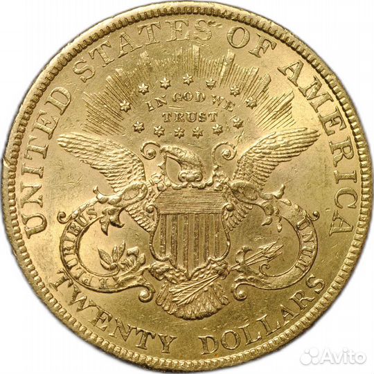 Золотая Монета 20 долларов 1899 Филадельфия США