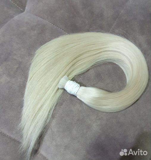 Волосы для наращивания 50 см блонд