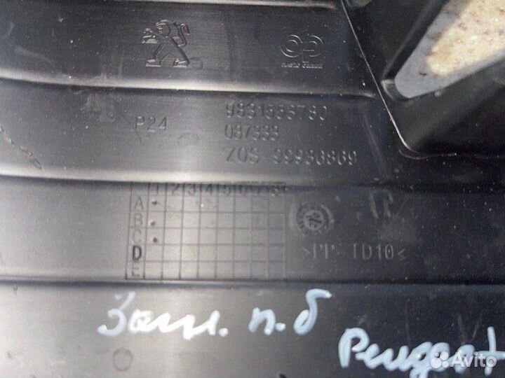 Заглушка бампера передняя Peugeot 206 С 1998 По