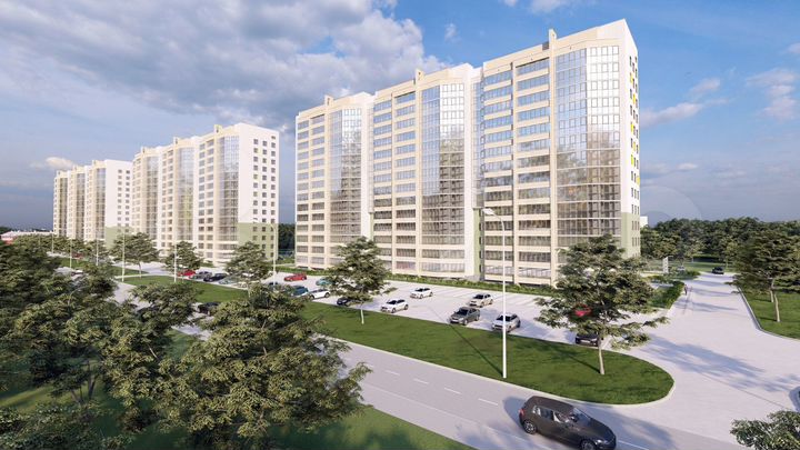 1-к. квартира, 29 м², 4/14 эт.