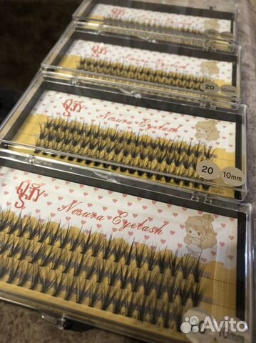 Ресницы накладные пучки 20D разные размеры