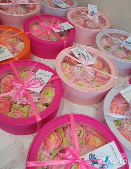 Зефирный букет в коробке