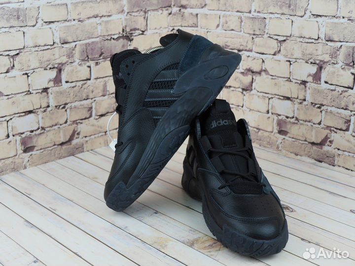 Кроссовки Adidas Streetball Black Lux 41/45