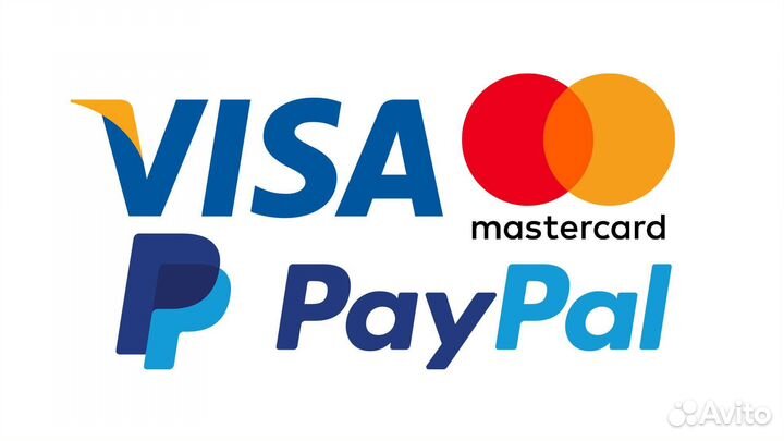 Оплата за границей, Visa, Mastercard, Paypal