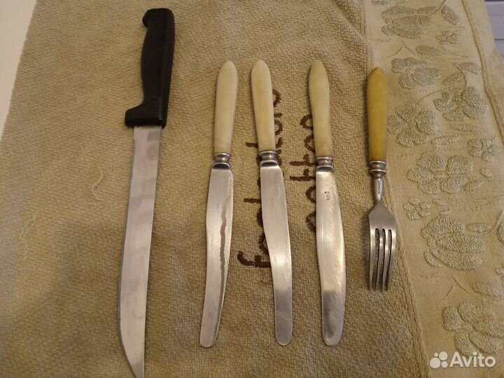 Столовые приборы 1964 года СССР, нож кухонный