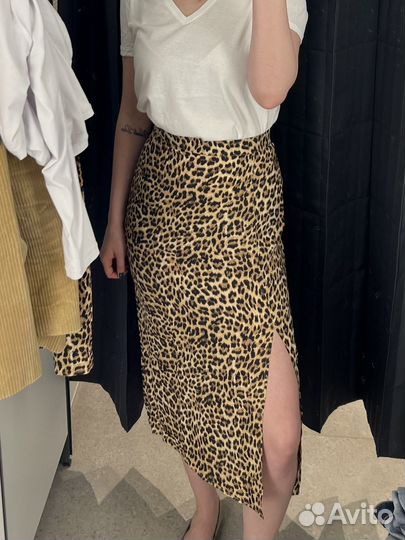 Юбка леопардовая