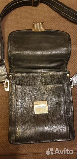 Барсетка кожаная мужская бу