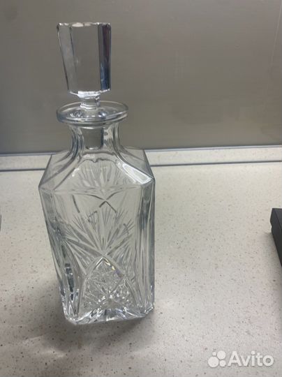 Хрусталь: графин, ладьи, менажница, масленка