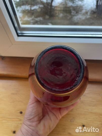 Ваза цветное стекло