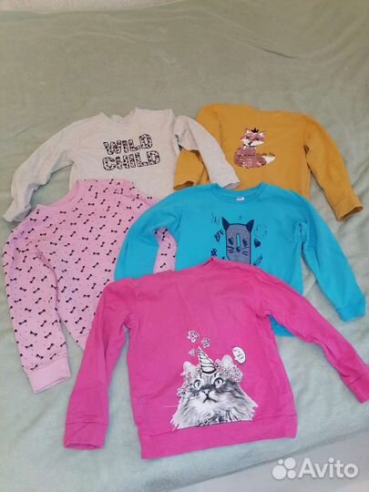 Джемпера,свитшоты, кофты,худи для девочки р 122