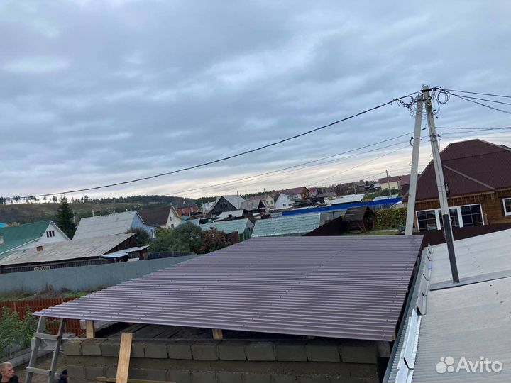 Ремонт крыши гаража, дома, дачи