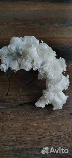 Ободок с цветами