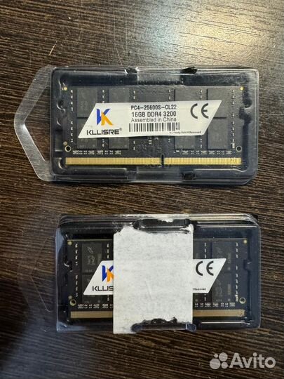 Память SO-dimm DDR4 3200 Kllisre 2x16Gb (32Gb)