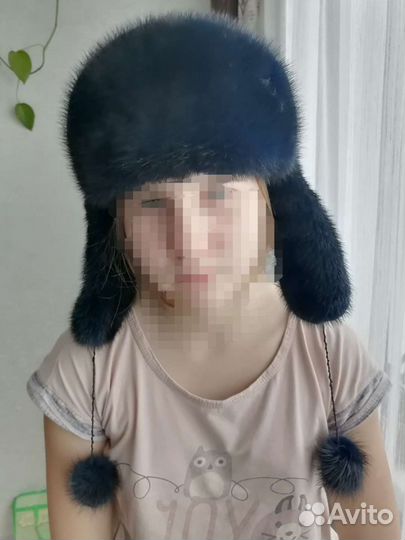 Шапка норковая для девочки
