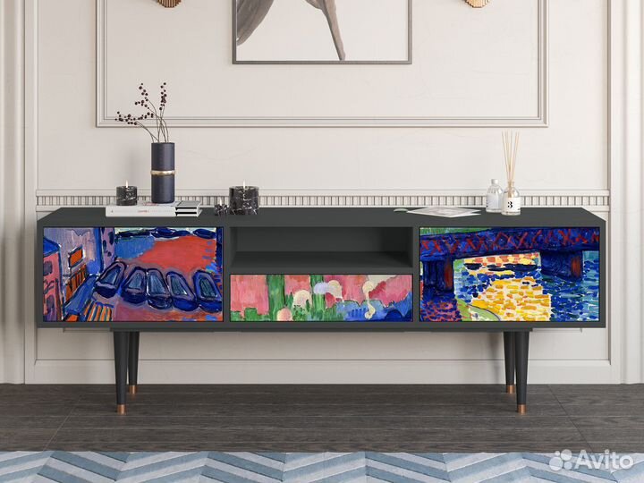 Тв-тумба T6 - Антрацит - Charing Cross Bridge