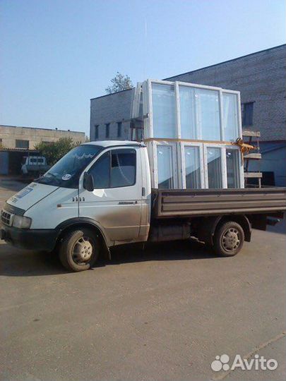 Газель пирамида, перевозка окон, Катюша