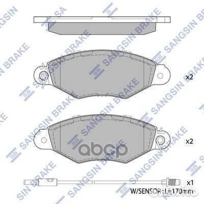 SP1891 колодки дисковые передние Renault Kango