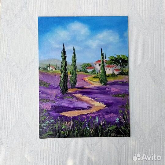 Картина Прованс, Лаванда, Лето 25 на 35 см
