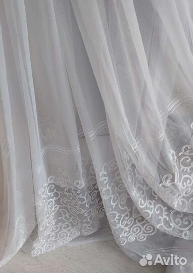 Тюль новый на отрез, пошив