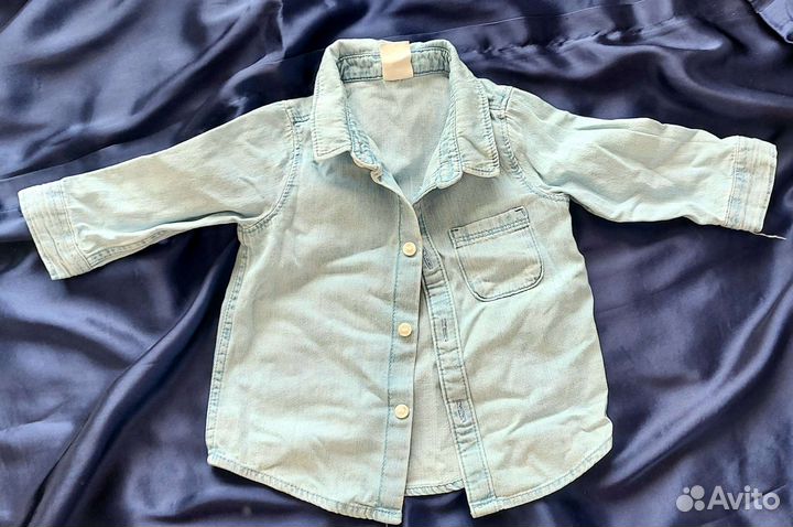 Джинсовая рубашка hm