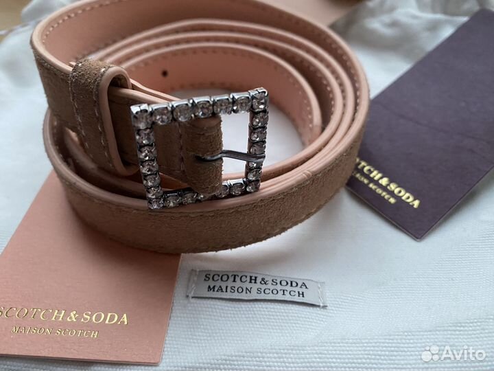 Ремень замша Scotch&Soda, p М (новый)