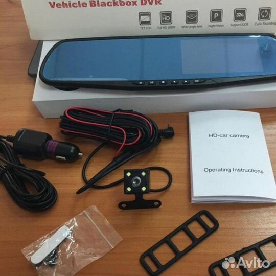 Зеркало видеорегистратор с камерой заднего вида