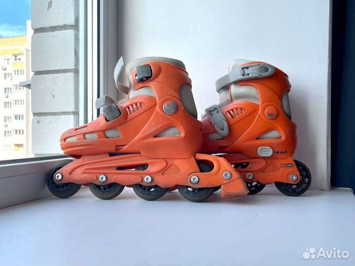 Раздвижные детские ролики Reaction размер 30-33