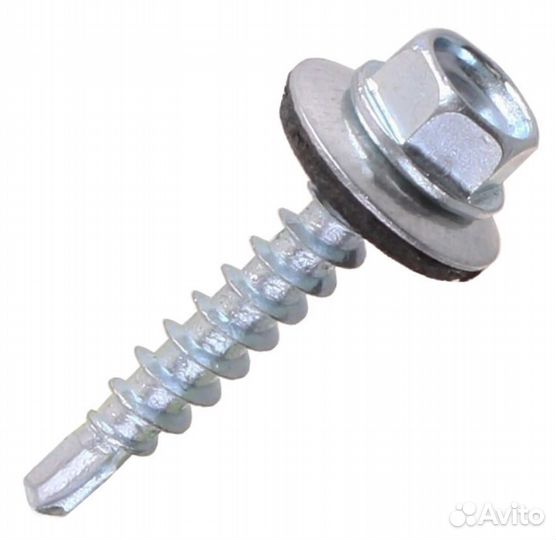 Кровельные саморезы с буром оцинкованные 4.8х28 мм