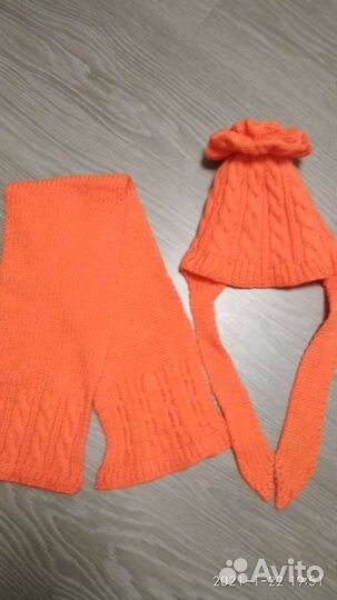 Комплект шапка, шарф