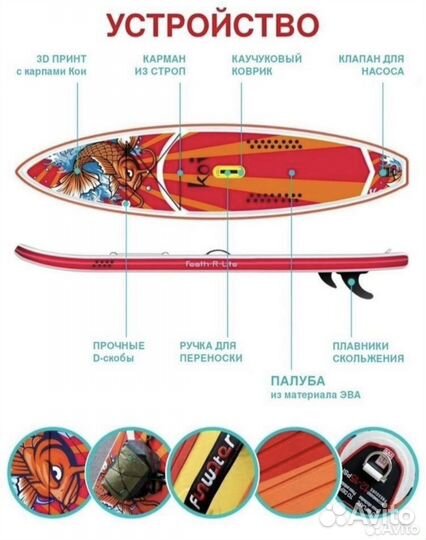 Сап борд FunWater KOI оригинал / Sup board KOI