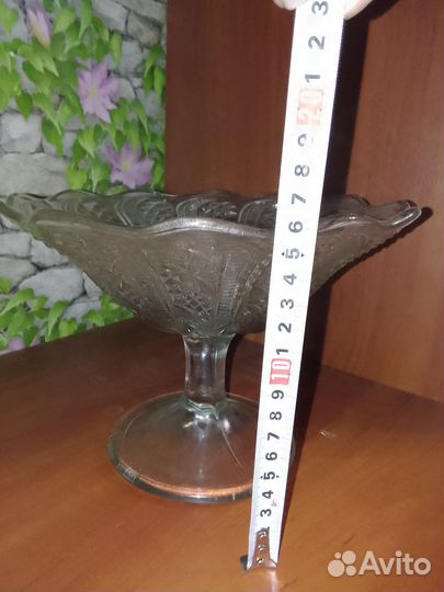 Ваза фруктовница на ножке СССР