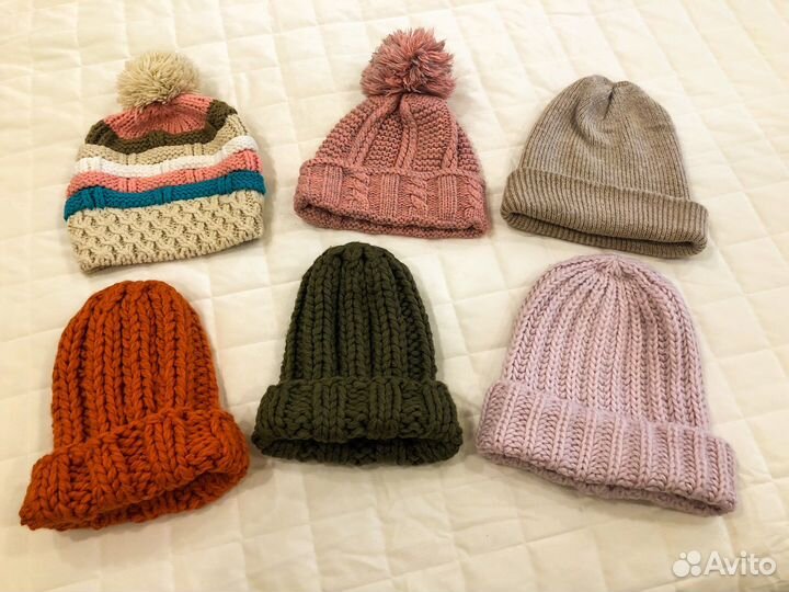 Шапки вязаные пакет