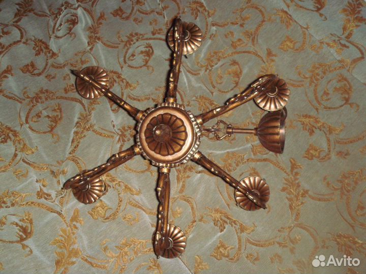 Светильник Салют. Люстра бронза, бра времён СССР